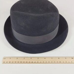Royal De Luxe Stetson Men's Black Bowler Hat Size (7) Vintage